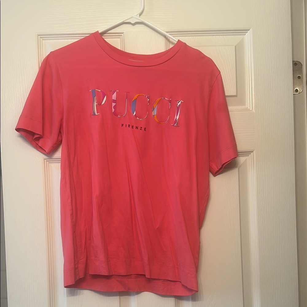 Emilio Pucci Pink Short Sleeve Tee! Great condition, worn once